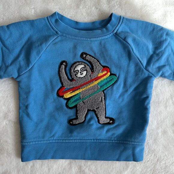Hanna Andersson 3-6 Months Sloth Sweatshirt - Picture 3 of 5